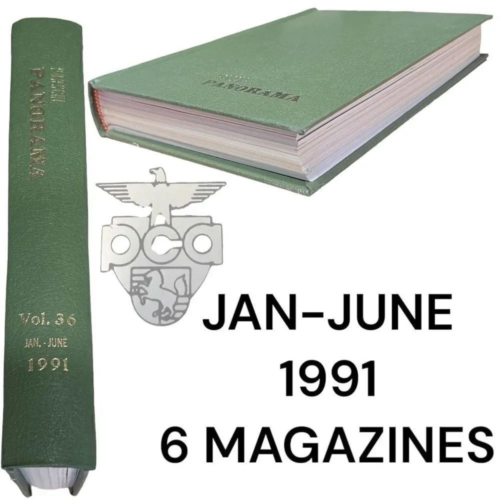 Porsche Panoramic Hardcover Bounded Magazines Vintage 1991 JAN-JUNE  PCA